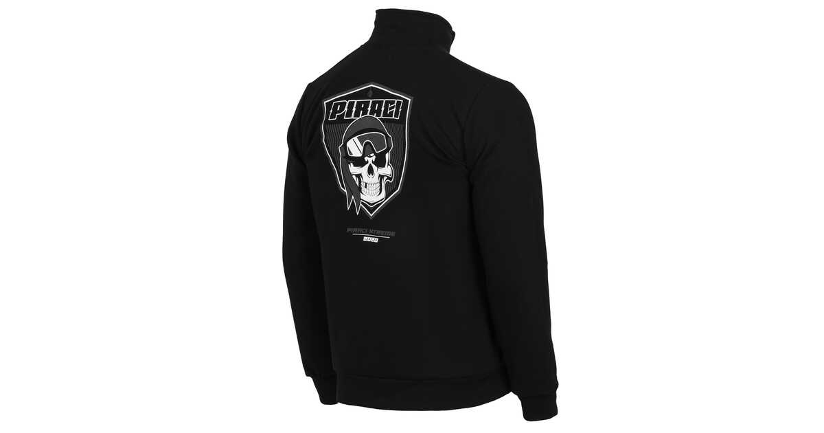 Ganja Mafia - Piraci Herb bluza z Kapturem Zip kolor czarny